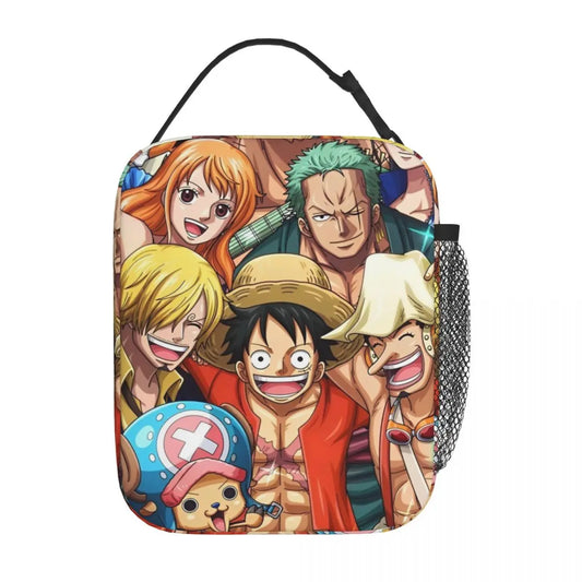 Bolsa térmica de One Piece: diseño dinámico de Luffy y su tripulación