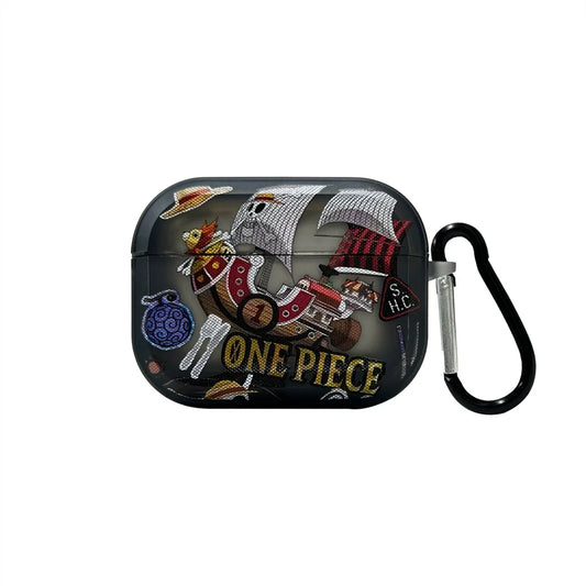 Estuche para AirPods de One Piece: Emblema pirata vintage