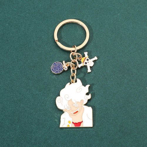 Portachiavi One Piece - Monkey D. Luffy Gear 5 Nika (smaltato)