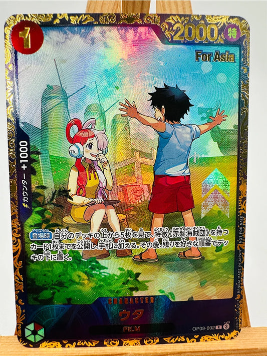 Carta de One Piece TCG - Uta y Monkey D. Luffy de niños (Especial)