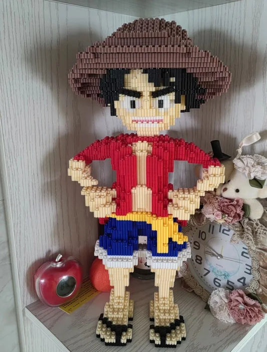 Lego One Piece - Estatua gigante de Monkey D. Luffy (modelo de exhibición)