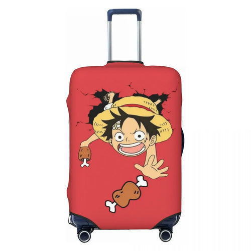 Funda de maleta de One Piece - Luffy Chibi sentado (diseño kawaii)