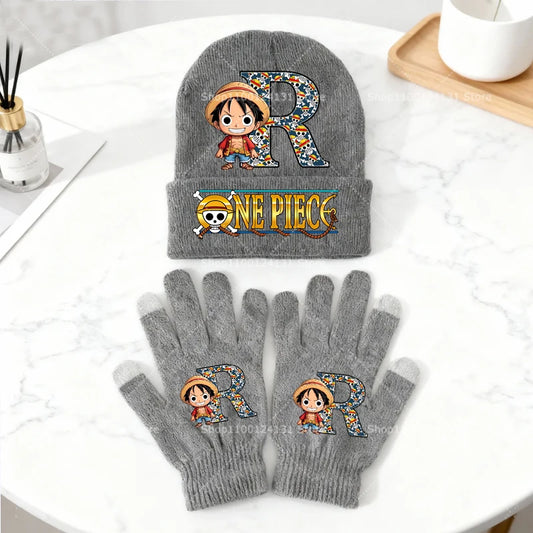 Ensemble Bonnet et Gants One Piece – Luffy Pirate Classique