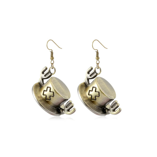 Boucles d'oreilles One Piece - Jolly Roger Heart Pirates (Law)
