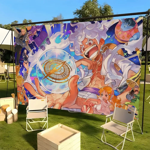 Tapiz de One Piece - Monkey D. Luffy Gear 5 Nika (Formato 1)