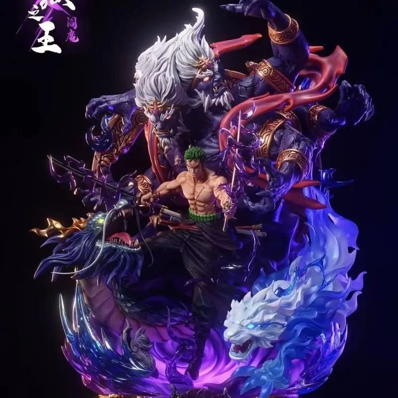 Estatua de colección de One Piece - Zoro Enma (Efectos de energía espectaculares)