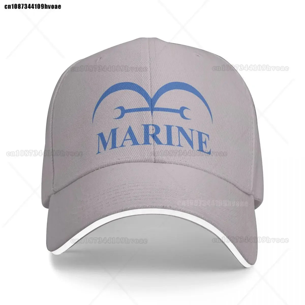 Gorra One Piece Navy - Gris antracita (logotipo bordado)