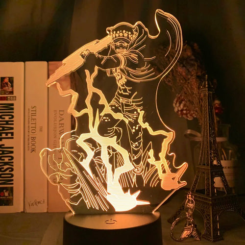 Lámpara LED nocturna de One Piece - Luffy Gear 5 "Sun God Nika" (blanca)