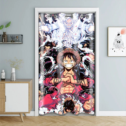 Cortina de puerta de One Piece - Monkey D. Luffy Gear 5 (modelo de exhibición)