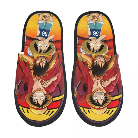 Chaussons One Piece - Design Luffy Chapeau de Paille (Action)