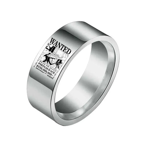Anello One Piece - Ricercato Portgas D. Ace