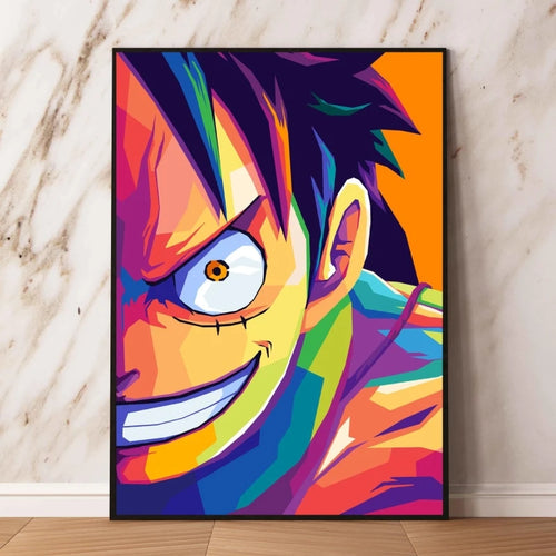 Tableau One Piece Pop Art - Monkey D. Luffy Regard Déterminé