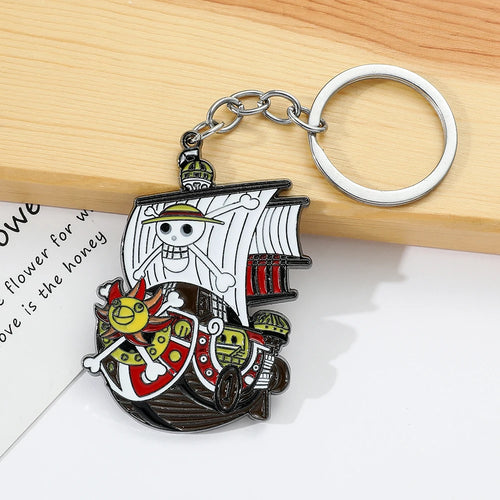 Llavero de One Piece - Going Merry y su equipo (metal)