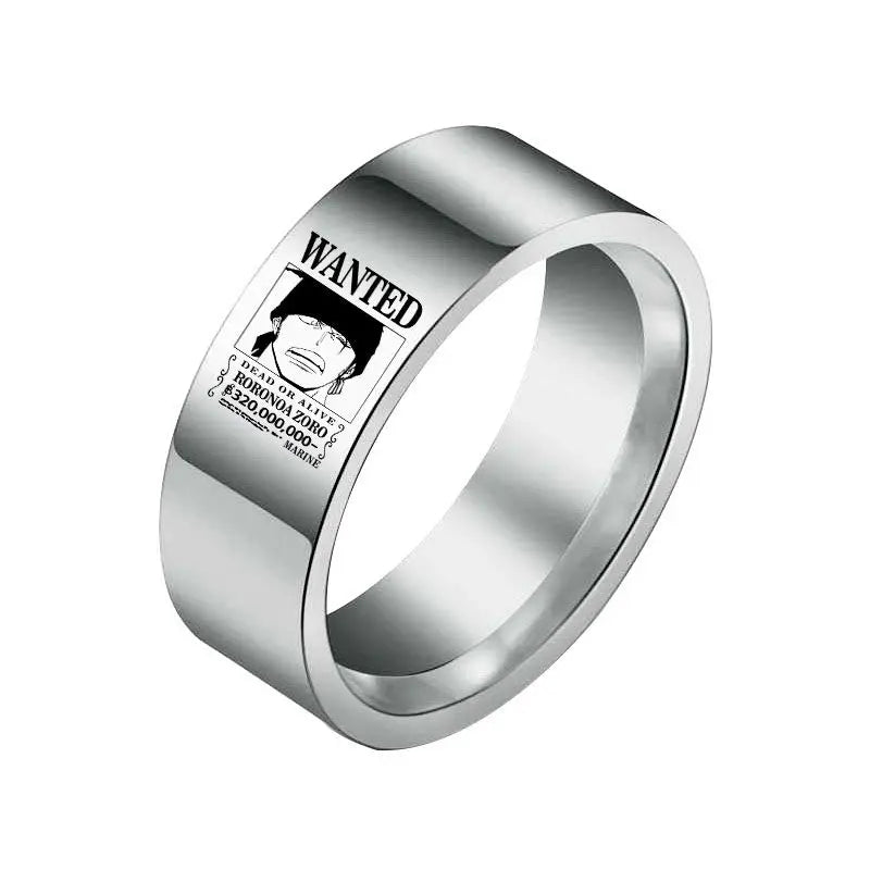 Anello One Piece - Ricercato Roronoa Zoro