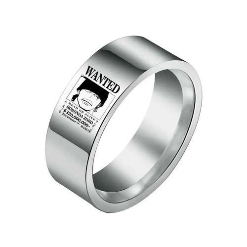 Anello One Piece - Ricercato Roronoa Zoro