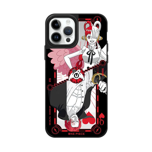 Coque iPhone One Piece – fille et shanks