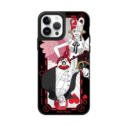 Funda para iPhone de One Piece: chica y Shanks