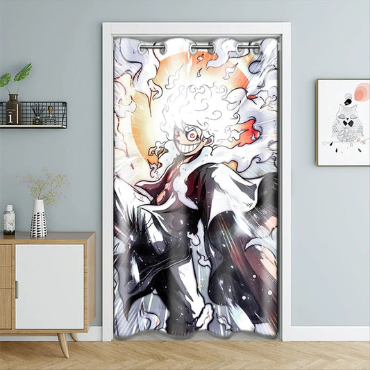 Tenda per porta One Piece - Luffy Gear 5 Nika (Aura di potere)