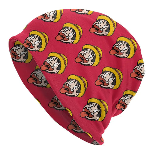 Berretto One Piece - Design della testa di Rufy rosso