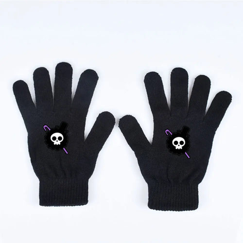Gants One Piece – Skull Pirate Violet