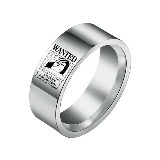 Anillo de One Piece - Se busca Franky (Pirata de Hierro)