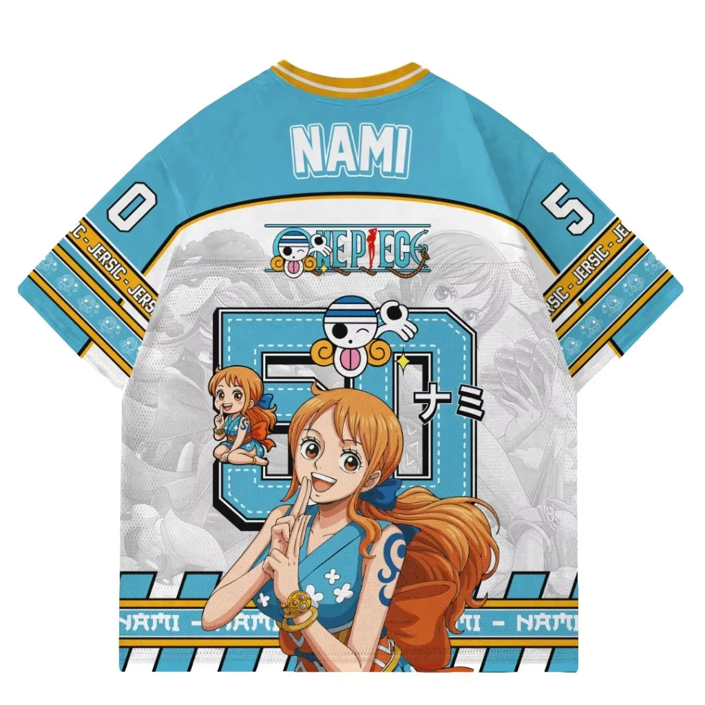 T-shirt oversize  One Piece Nami - Jersey de Sport Bleu