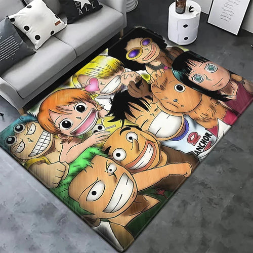 Tappeto One Piece - Illustrazione di Nami e Nico Robin (colore HD)