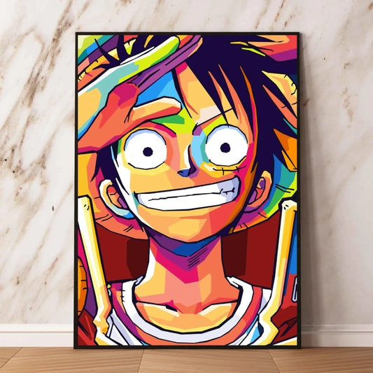 Tableau One Piece Pop Art - Monkey D. Luffy Souriant