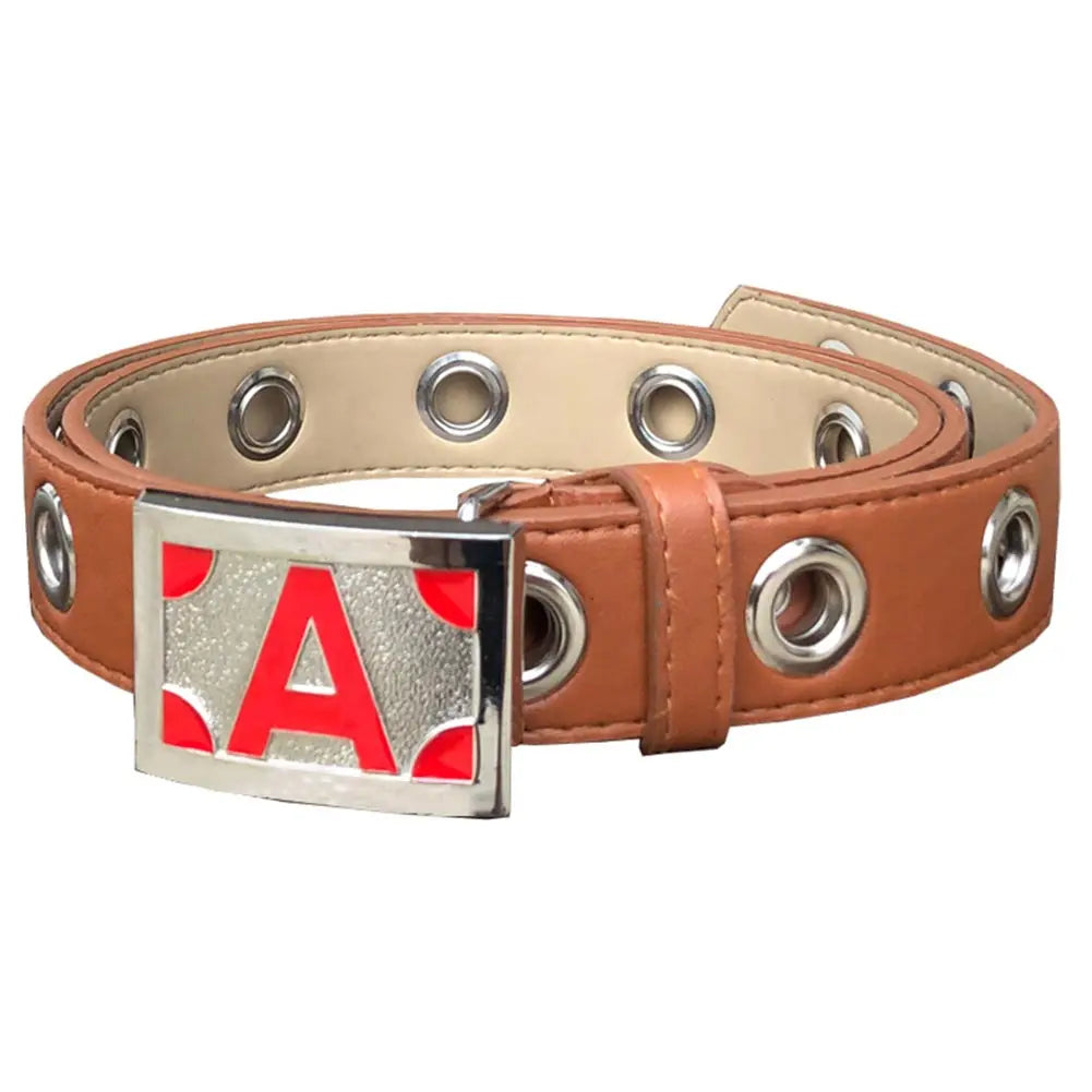 Ceinture Ace One Piece - Modèle Cosplay Cuir Marron