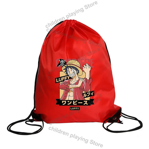 Sac à cordon One Piece – Monkey D. Luffy Wanted Rouge Classique