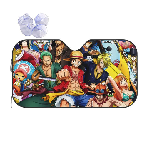 Parasole per auto One Piece - Ritratto di Roronoa Zoro (finestrino laterale)