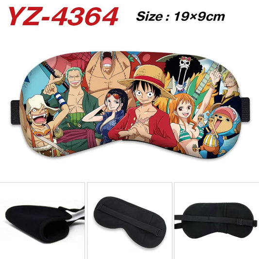 Masque de Sommeil One Piece - Illustration Équipage au Complet