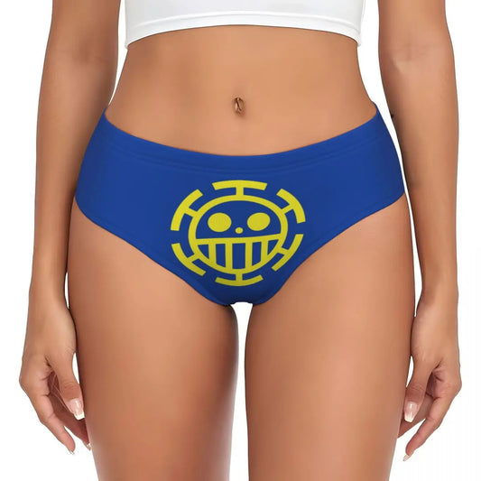 Mutandine One Piece - Simbolo dei pirati del cuore (Trafalgar Law - Blu)