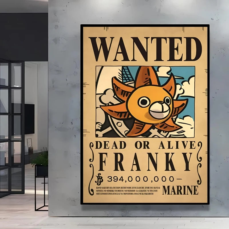 Póster de One Piece Wanted - Franky (El Cyborg)