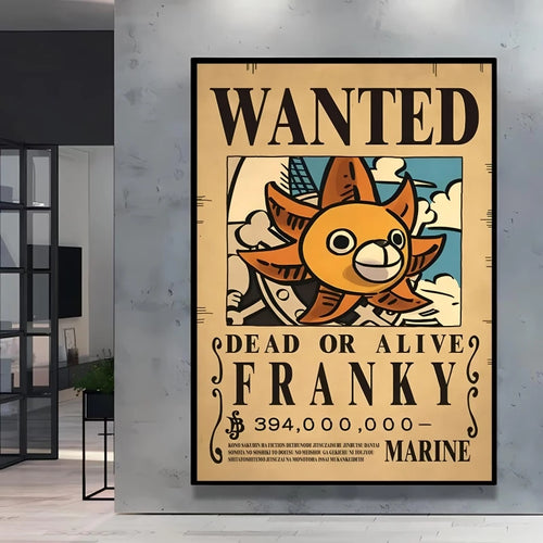 Póster de One Piece Wanted - Franky (El Cyborg)
