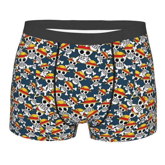 Calzoncillos bóxer con diseño de cabezas de píxeles