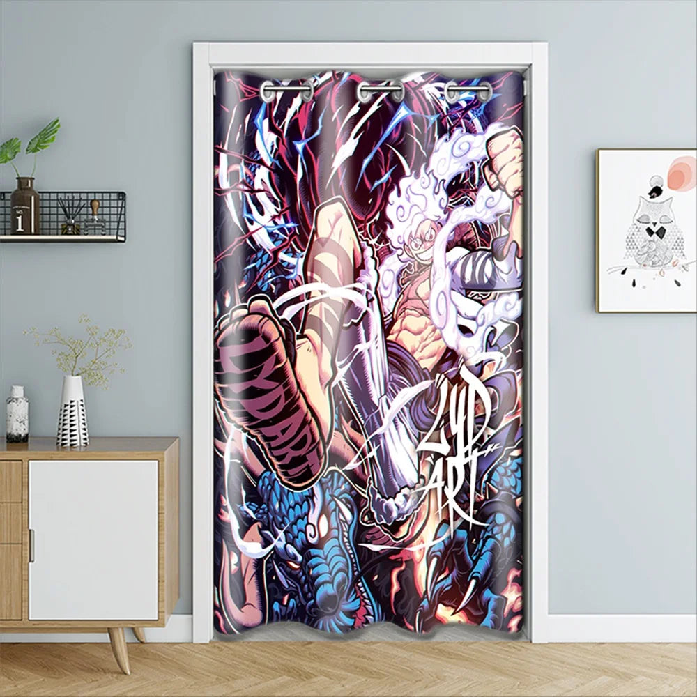 Tenda per porta One Piece - Crew Collage (stile manga classico)