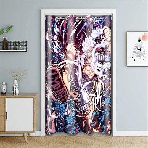Tenda per porta One Piece - Crew Collage (stile manga classico)
