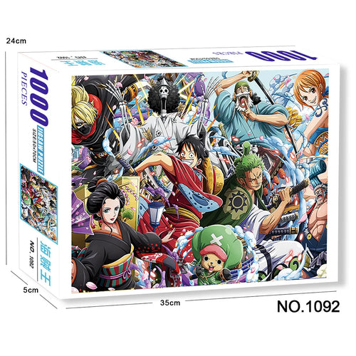 Puzzle One Piece da 1000 pezzi - Illustrazione artistica del gruppo Mugiwara