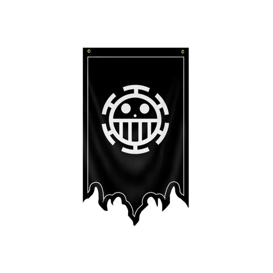 Bandiera di One Piece - Jolly Roger Trafalgar Law (Pirati del Cuore)