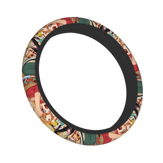 Funda de volante de One Piece: Ilustración de aventura marina