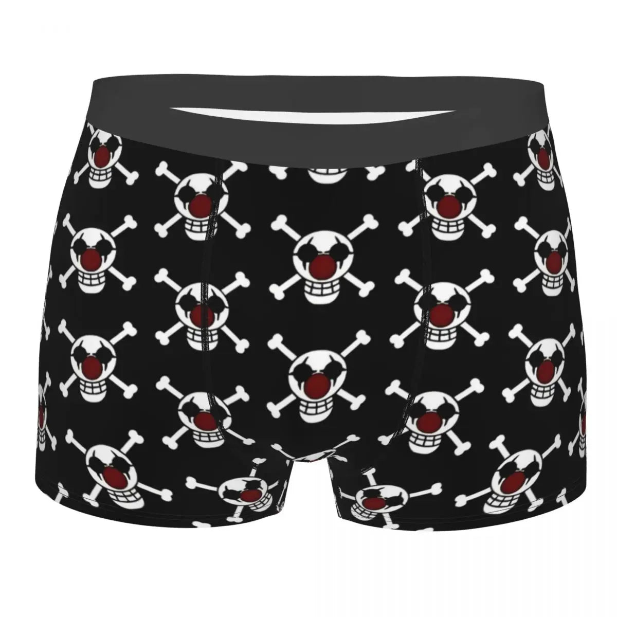 Boxer interi - Motivo ripetuto Jolly Roger (nero)