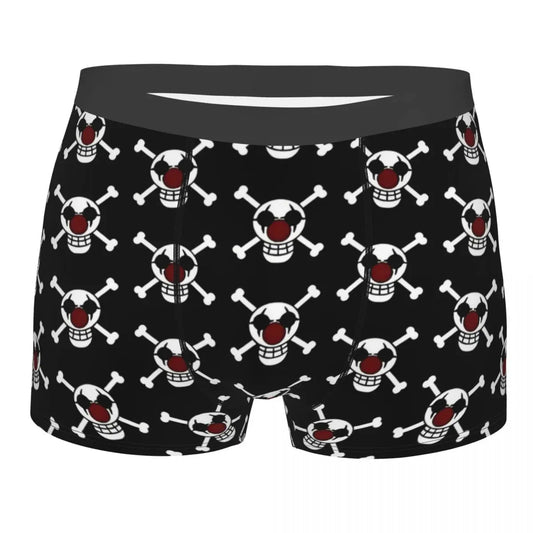 Boxer interi - Motivo ripetuto Jolly Roger (nero)