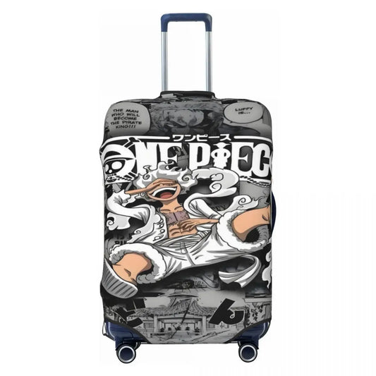 Housse de Valise One Piece - Montage Planches Manga & Wanted Luffy