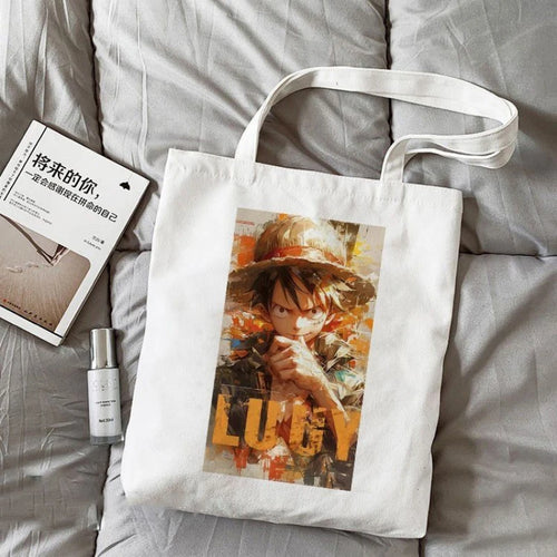 Borsa tote One Piece – Luffy Fire &amp; Will