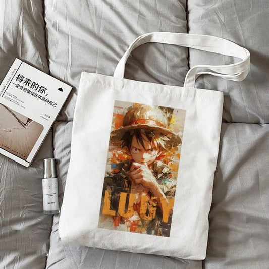 Borsa tote One Piece – Luffy Fire &amp; Will