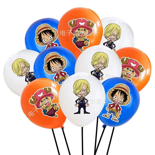 Mazzo di palloncini One Piece - Ritratti dell'equipaggio (vari colori)