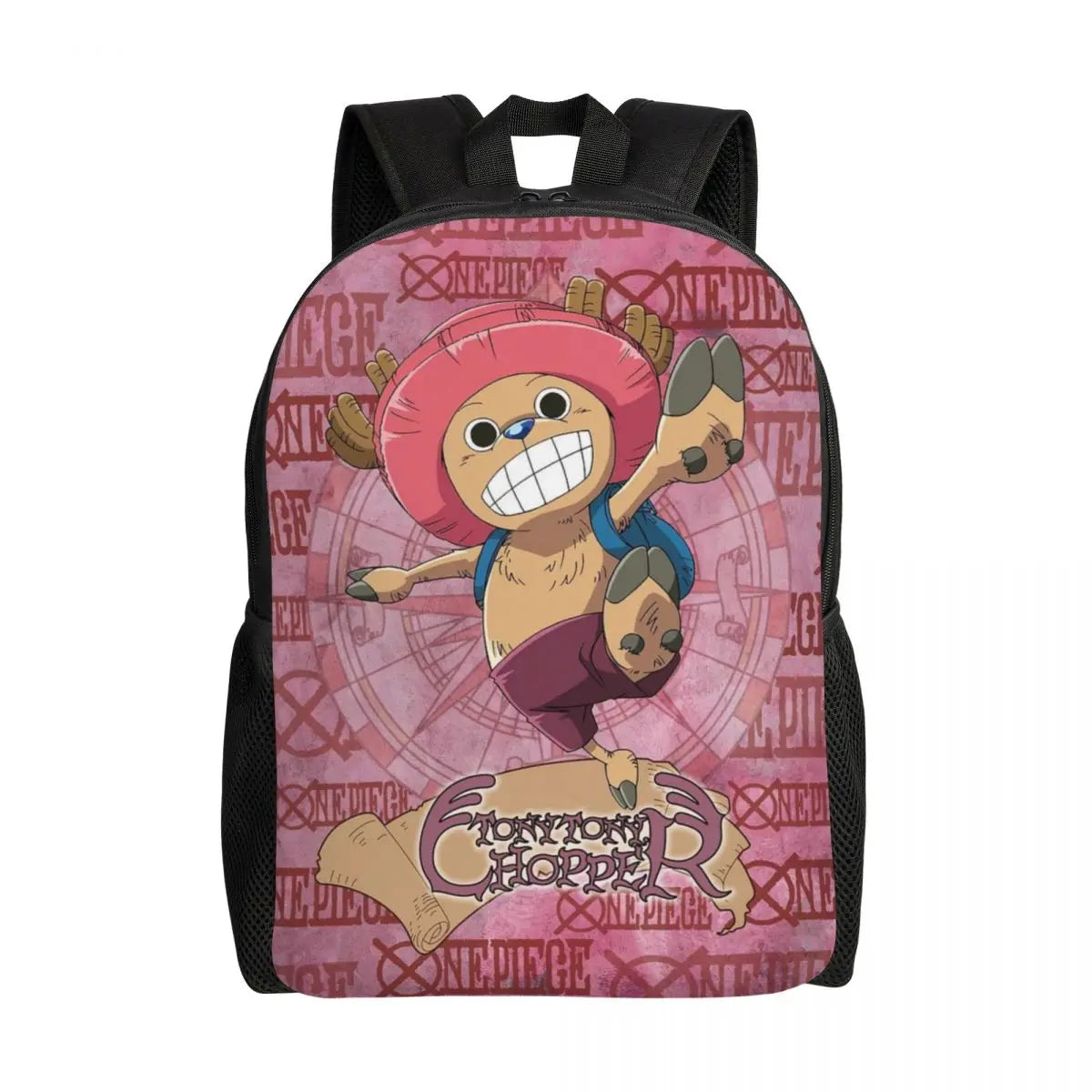 Mochila de One Piece de Tony Tony Chopper: Mapa estilo pirata antiguo