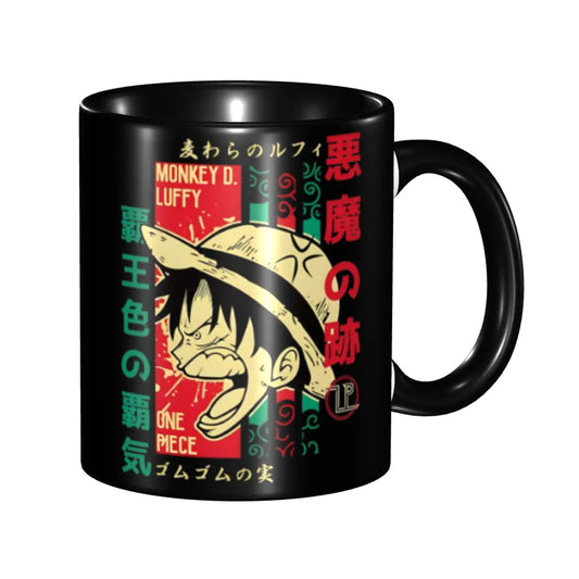 Mug One Piece - Luffy Wanted & Calligraphie