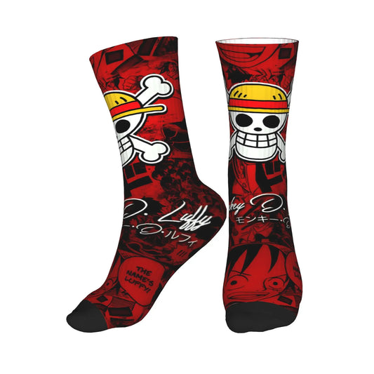 Chaussettes - Luffy & Chopper Rouge
